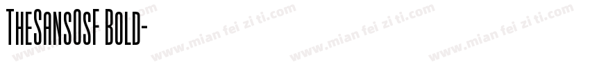 TheSansOsF Bold字体转换